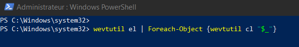 Commande powershell